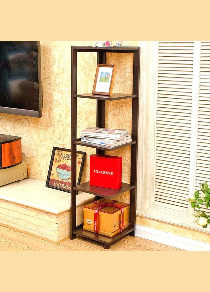 Стелаж кутовий з дерева Тримейн капучино (УСП-002609) No Brand (327860419)