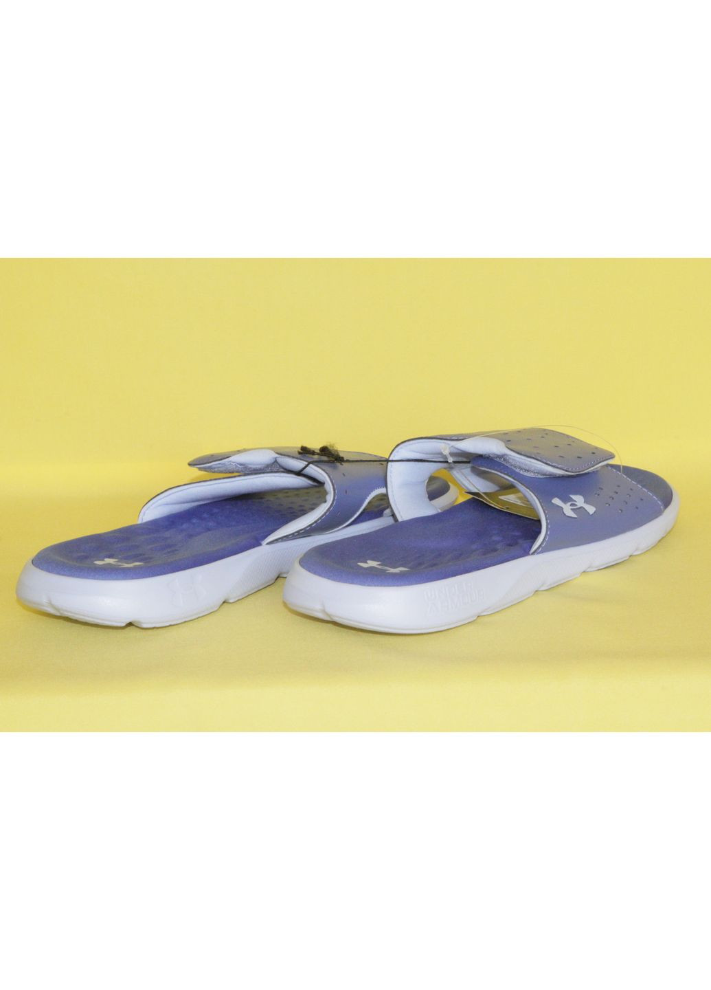 Синие шлепанцы женские, размер 42 Under Armour