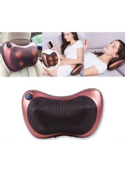 Масажна подушка для дому та машини масажер Massage Pillow 8 роликів (1756375287) No Brand (330243100)
