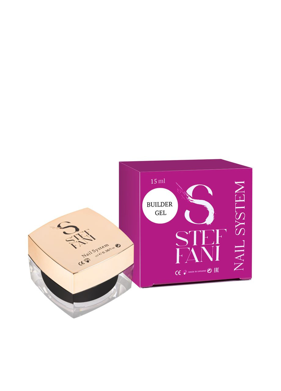 Гель для нарощування нігтів Builder Gel 15 мл, 20 Світло-фіолетовий Steffani (366079726)