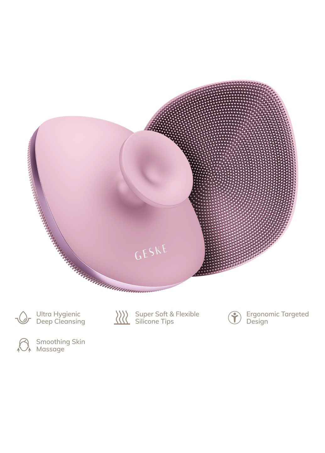 Щетка для тела Body Brush metal 4в1 pink GESKE (341526014)