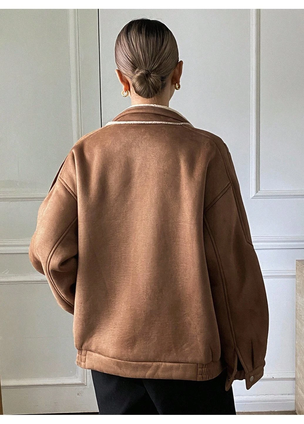 Коричневая зимняя куртка SHEIN