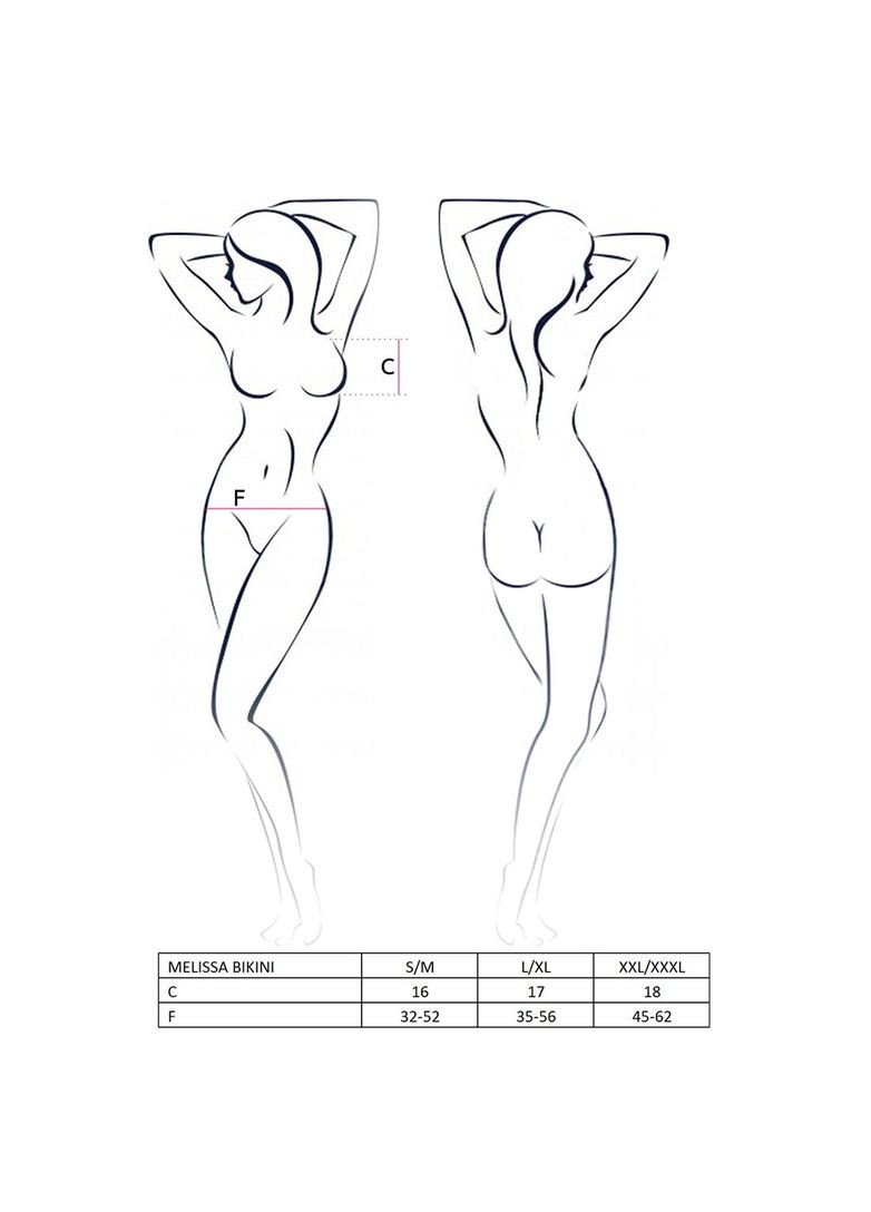 Черный демисезонный комплект белья melissa bikini black - cherrylove Passion