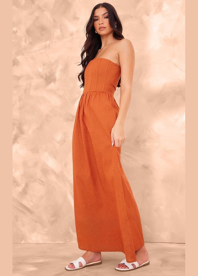 Коричнева сукня PrettyLittleThing