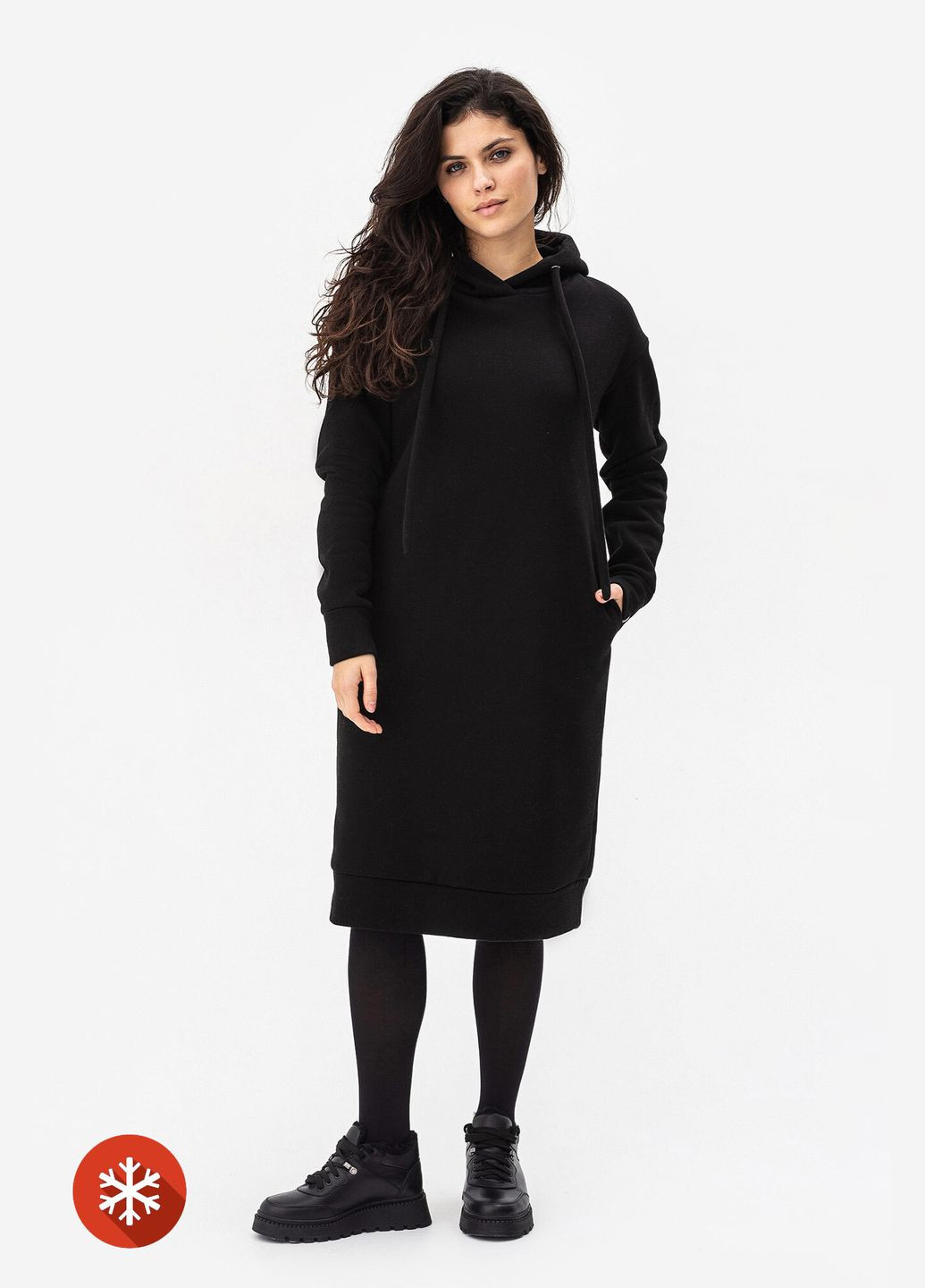 Чорна сукня lenna Garne однотонна