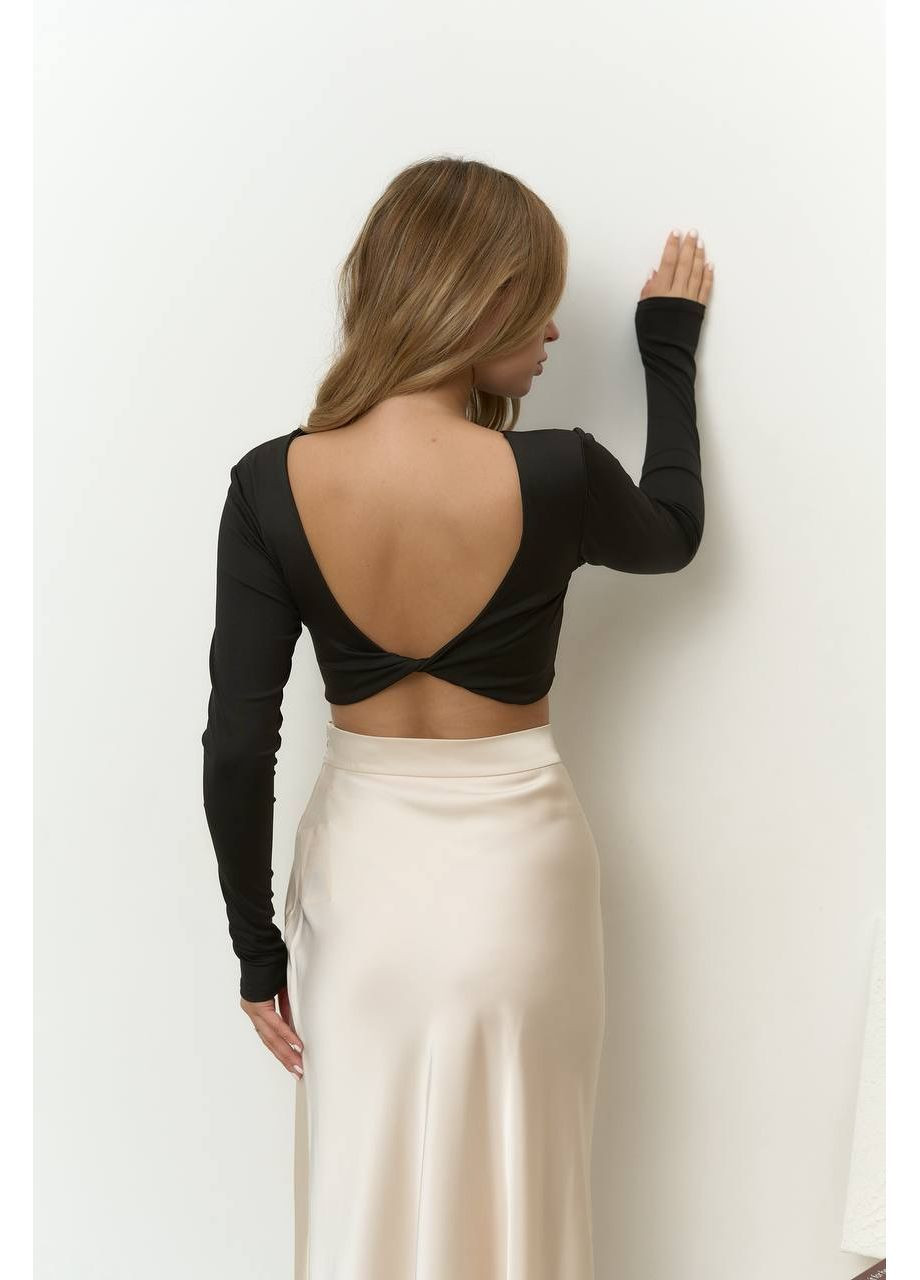 Светло-бежевая вечерний женская макси юбка с высокой талией. MonCher а-силуэта (трапеция)