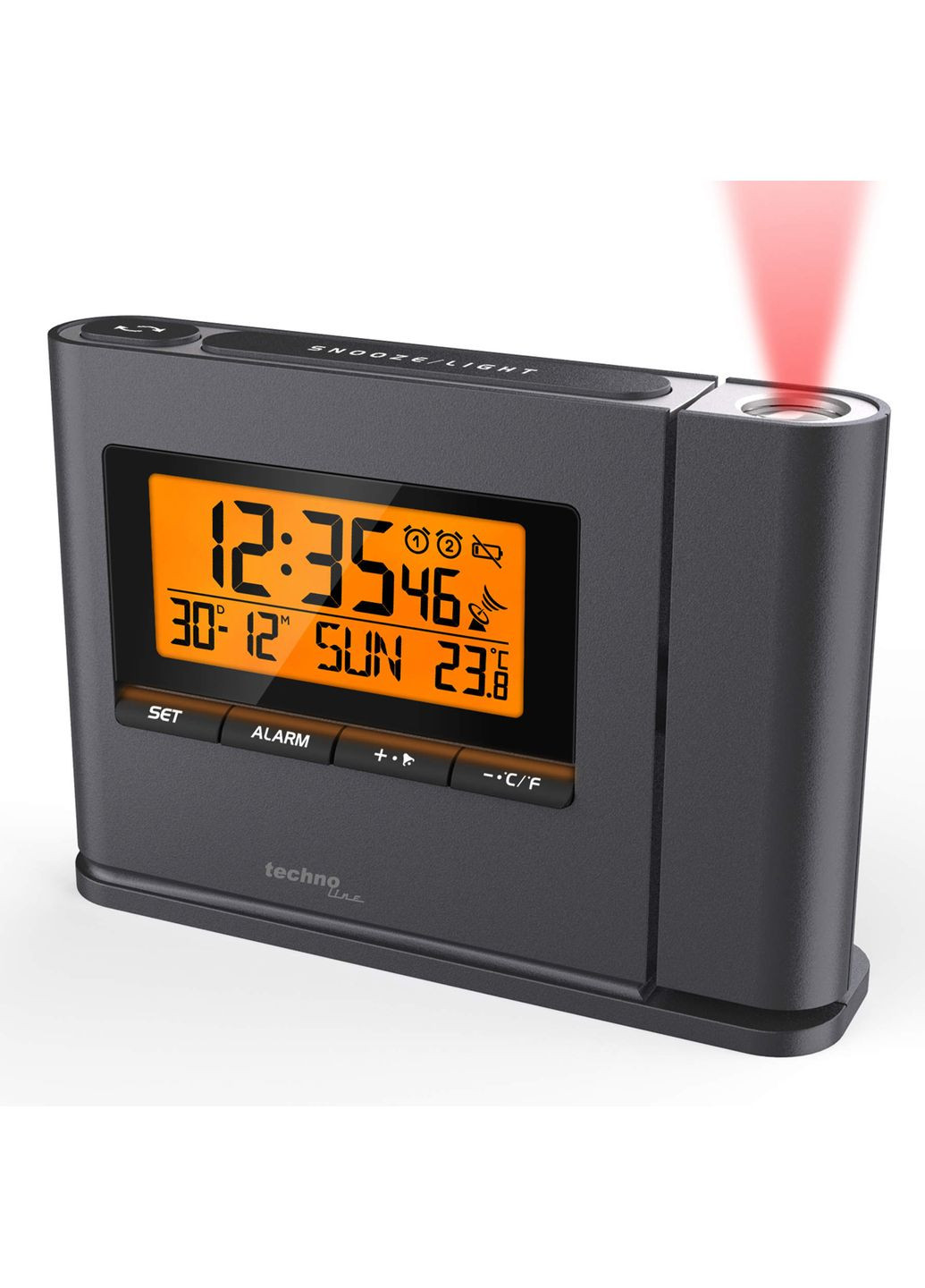 Годинник проекційний WT519 Anthracite (WT519) Technoline (315937307)