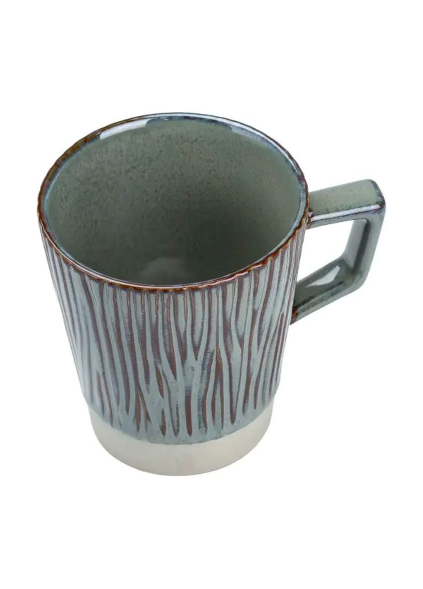 Чашка фарфоровая для чая и кофе 300 мл зеленая в стиле ретро кружка для дома и офиса посуда для напитков ProDobro (364193293)