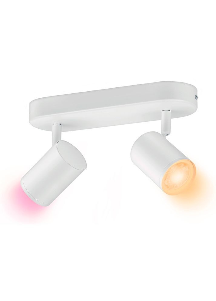 Умный светильник IMAGEO Spots накладной точечный 2x5W 2200-6500K RGB Wi-Fi White (929002658801) WiZ (322913418)