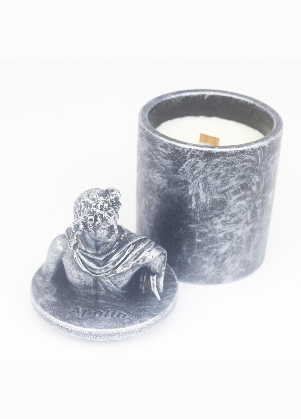 Аромасвечка APOLLO BURLEY VANILLA SILVER 100% WOOD WAX 165g 35h (NAC 1107) Гранд Презент (302666414)
