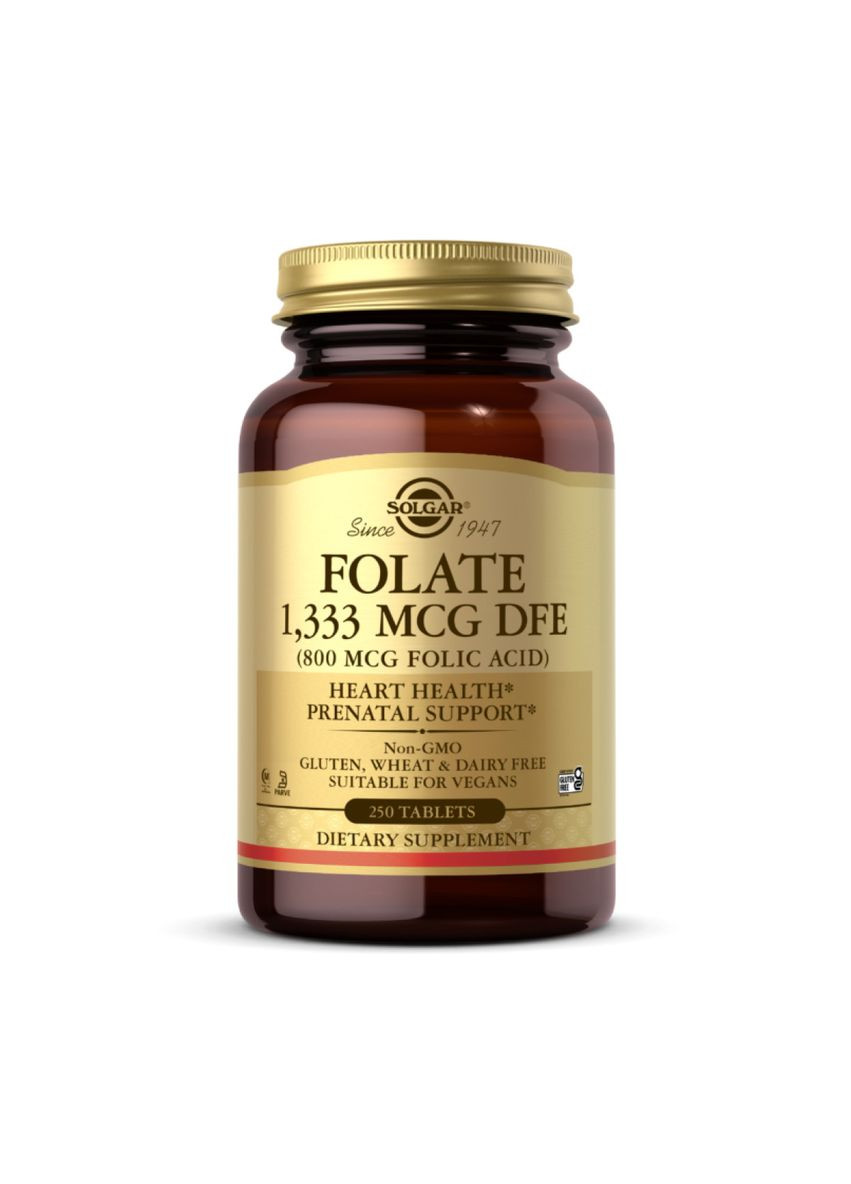 Folic Acid 800 mcg - 250 tabs Solgar (369397176)