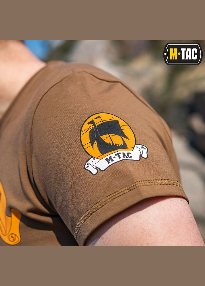 Коричнева футболка black sea expedition coyote brown l M-TAC