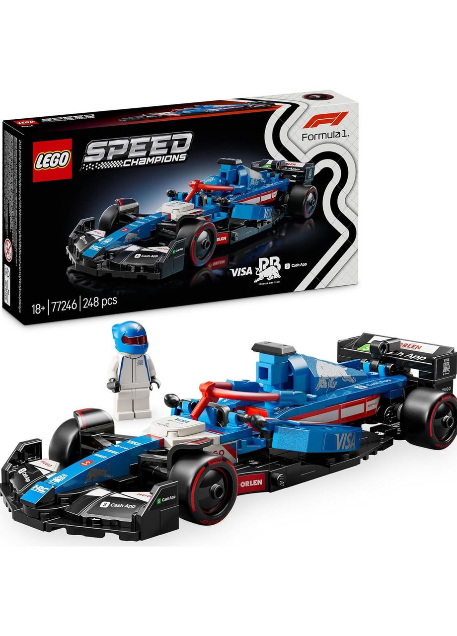 Лего Спід Чемпіон Болід Формула 1 Speed Champions F1 Visa Cash RB VCARB 01 77246 Lego (372012660)