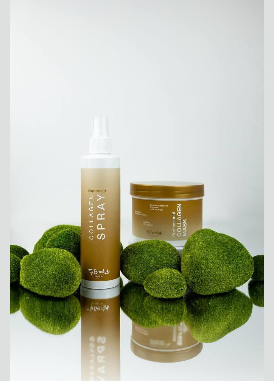 Набір для волосся з колагеном Collagen Professional (маска + спрей) Top Beauty (332989225)