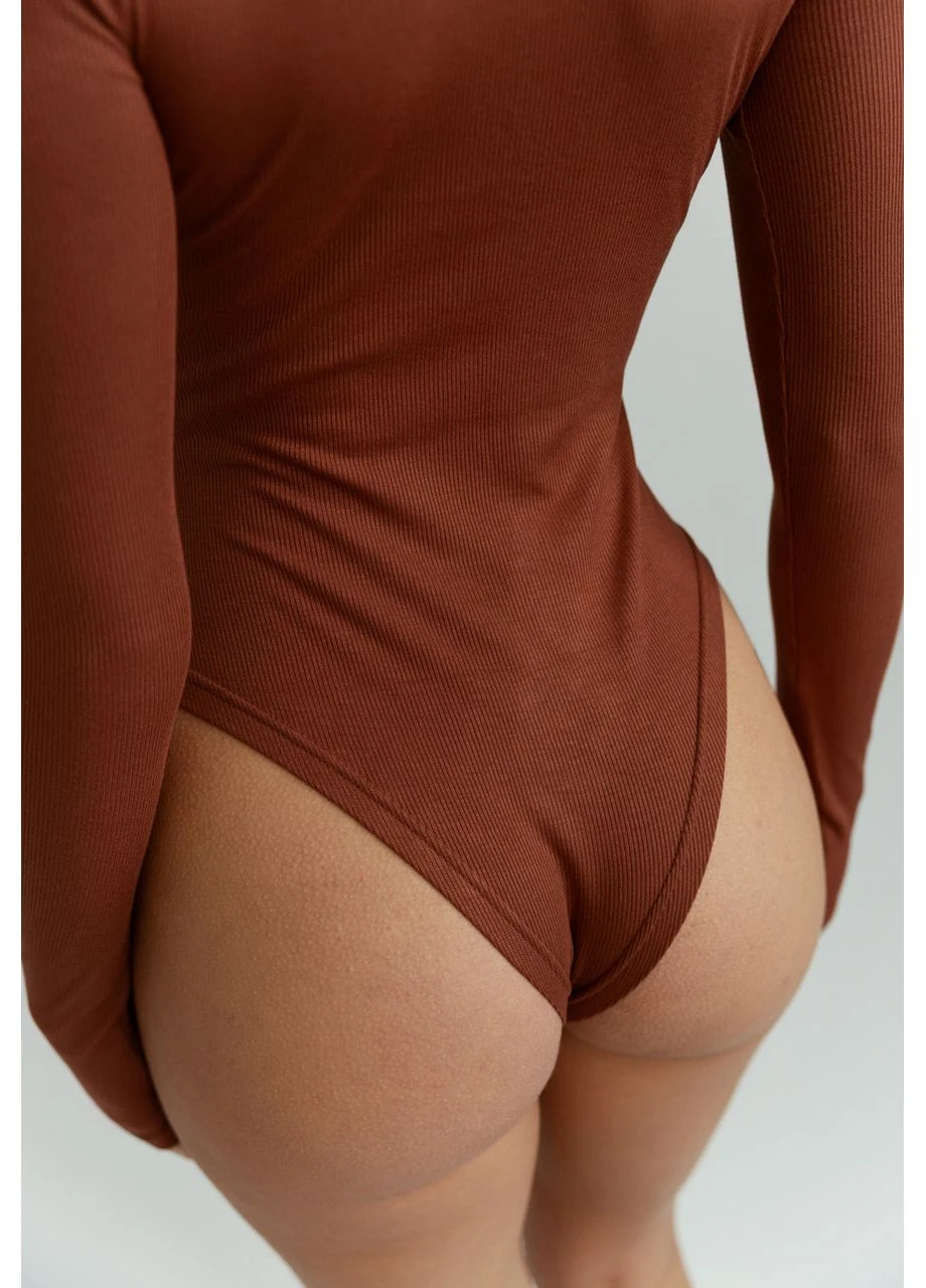 Боді Жіноче Стаф Коричневе Базове Q Brown Seli Staff (398151899)