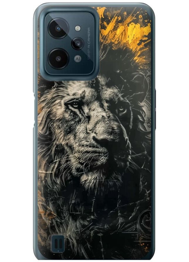 Силіконовий чохол 'Лев у золотих фарбах' для Endorphone Realme C31 (297659154)