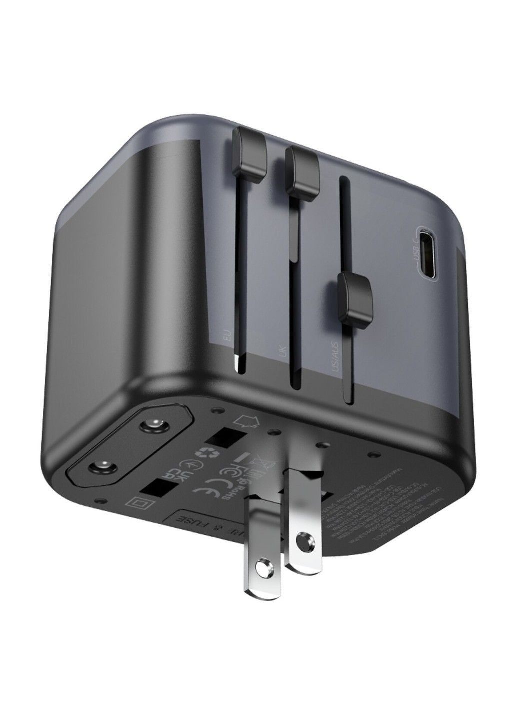 Сетевое зарядное устройство BAC12 Leader 3-port(1C2A) universal conversion charger Black Borofone (371362556)