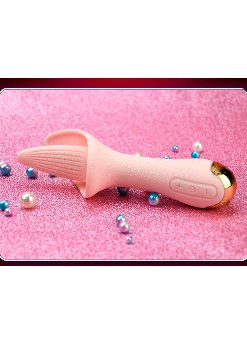 Светло-розовый вибратор лизун Flower Tongue USB - Вибраторы No Brand (288538383)