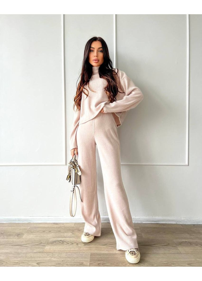 Женский тёплый костюм ангора рубчик No Brand С1527-076/3 (363839422)