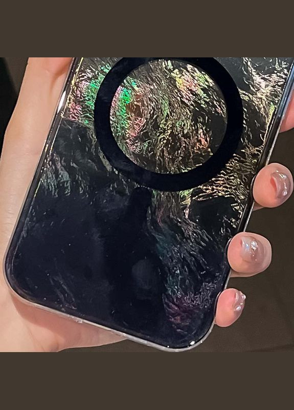 Чохол на iPhone 16 / для айфон 16 з функцією магсейф MagSafe блискучий Pink Epik (360628522)