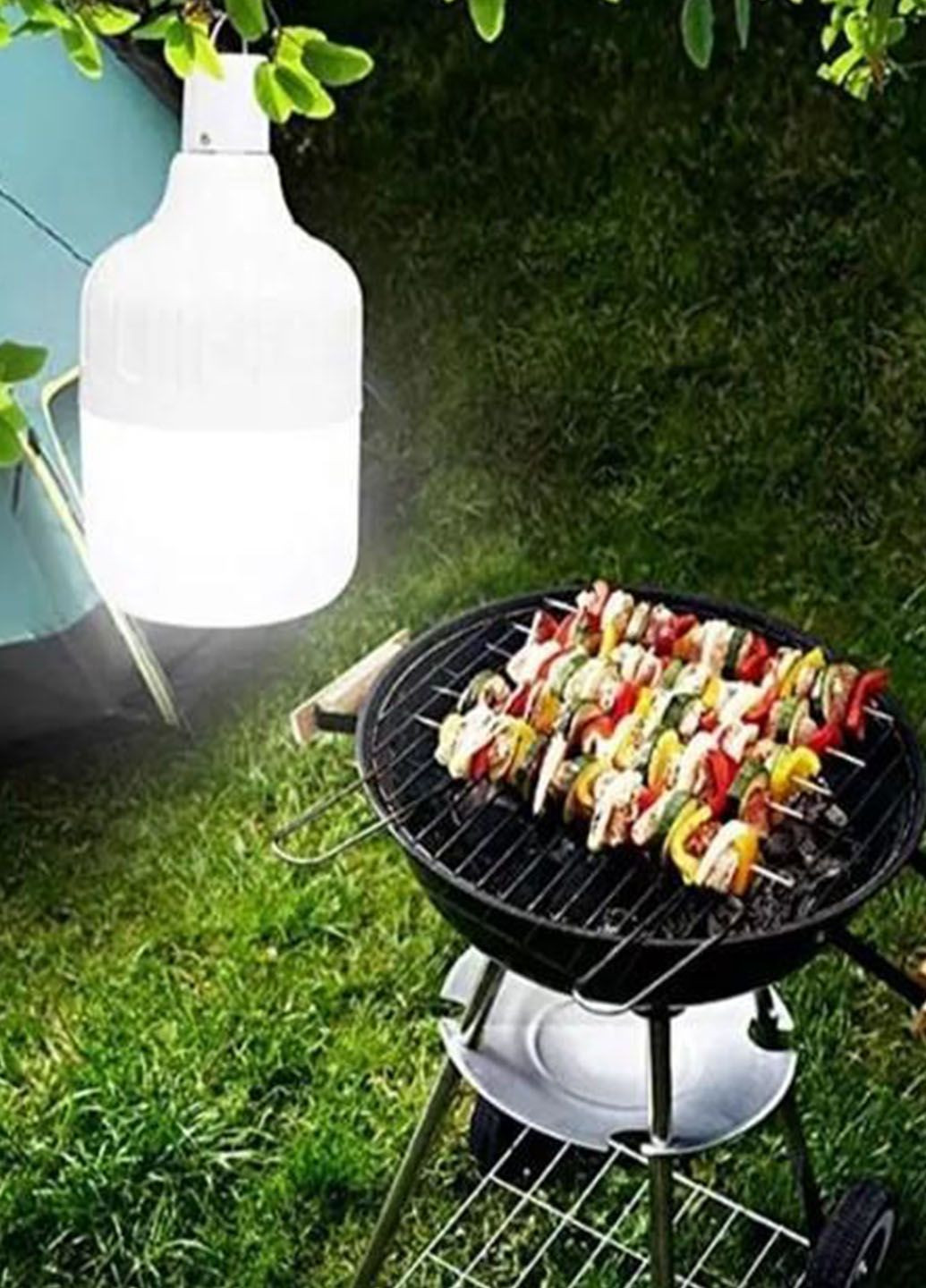 Лампа акумуляторна для кемпинга BL HY-701 на гачку з зарядкою Micro USB 10W Solar (315857333)