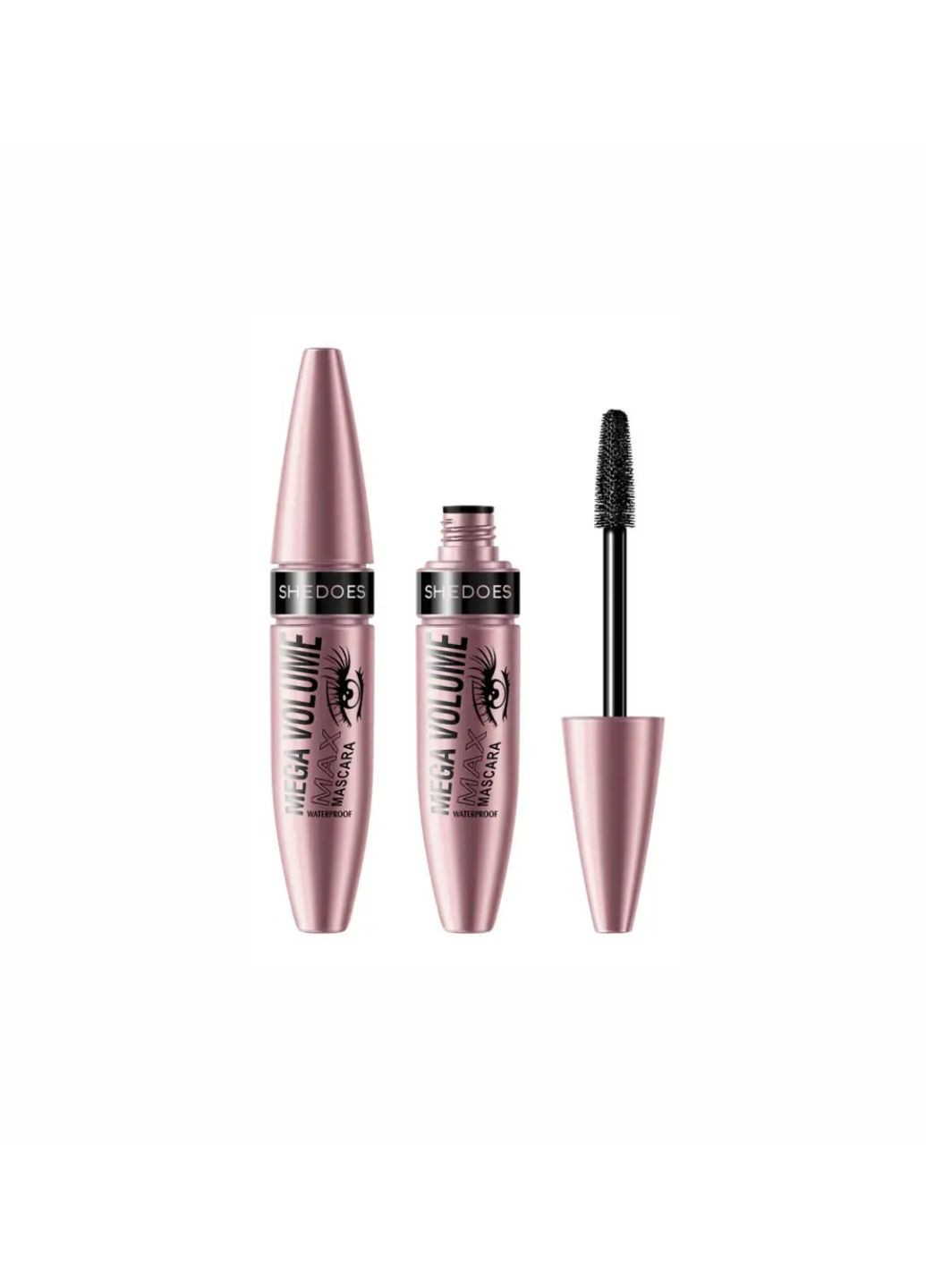 Водостойкая тушь для ресниц Mega Volume Waterproof Max Mascara, 10 мл Shedoes (314801262)