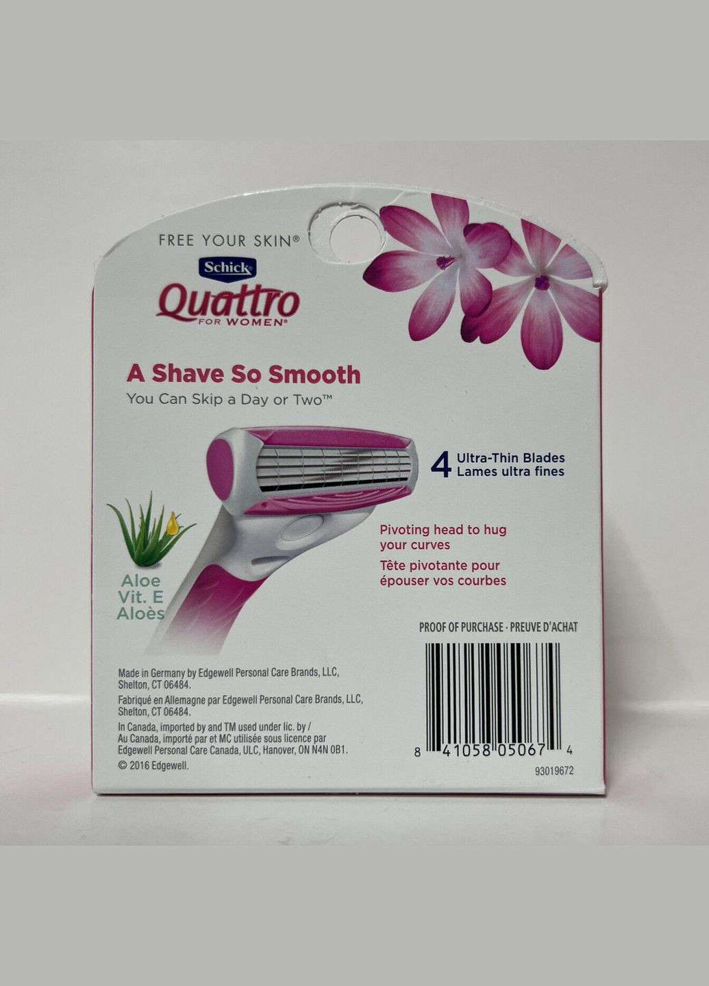 Леза для жінок Quattro Women Value Pack Razor Blade Refills with Aloe (6 картриджів) Schick (278773473)