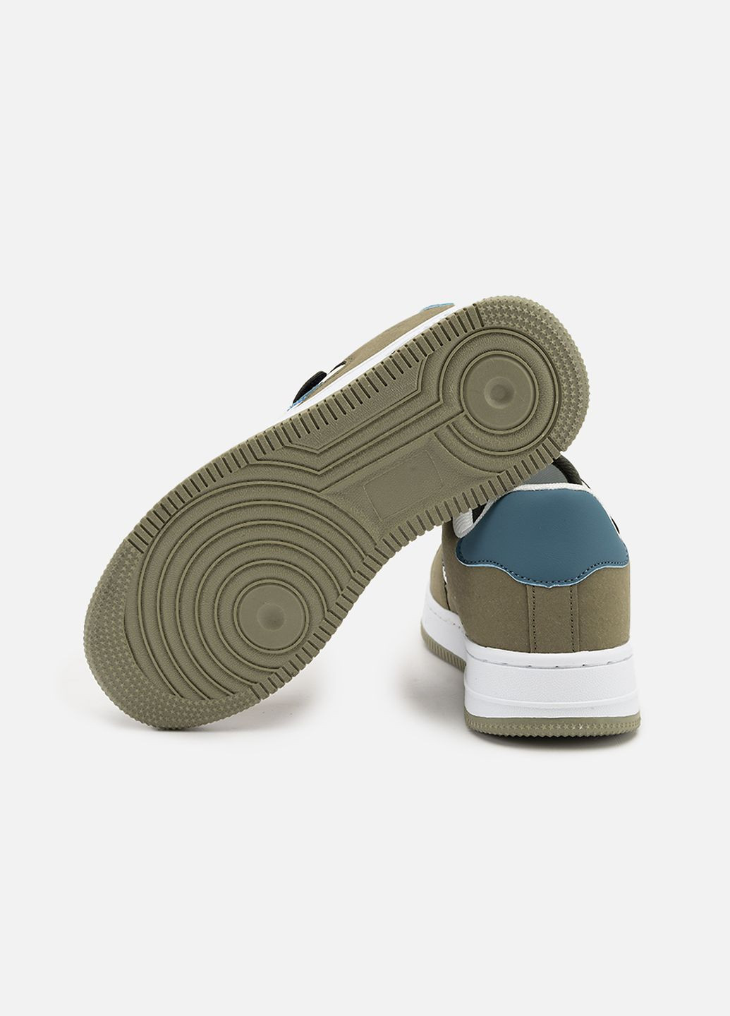 Зелені кеди на пласкій підошві для хлопчика колір зелений cb-00265173 No Brand