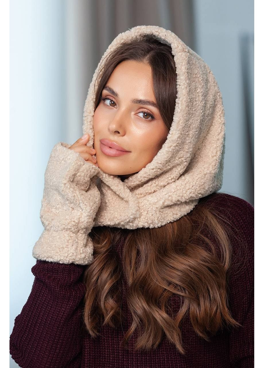 Комплект Капор і мітенки з екохутра Garna (362697346)