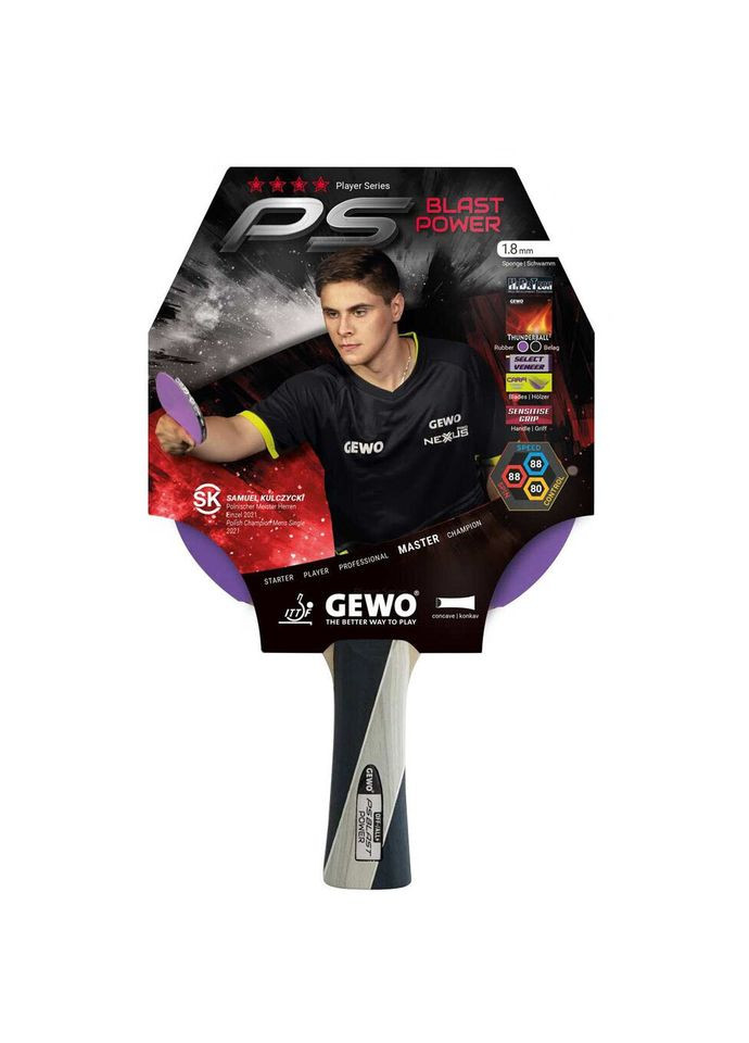 Ракетка для настільного тенісу PS Blast Power FL (1074100001) GEWO (323101572)