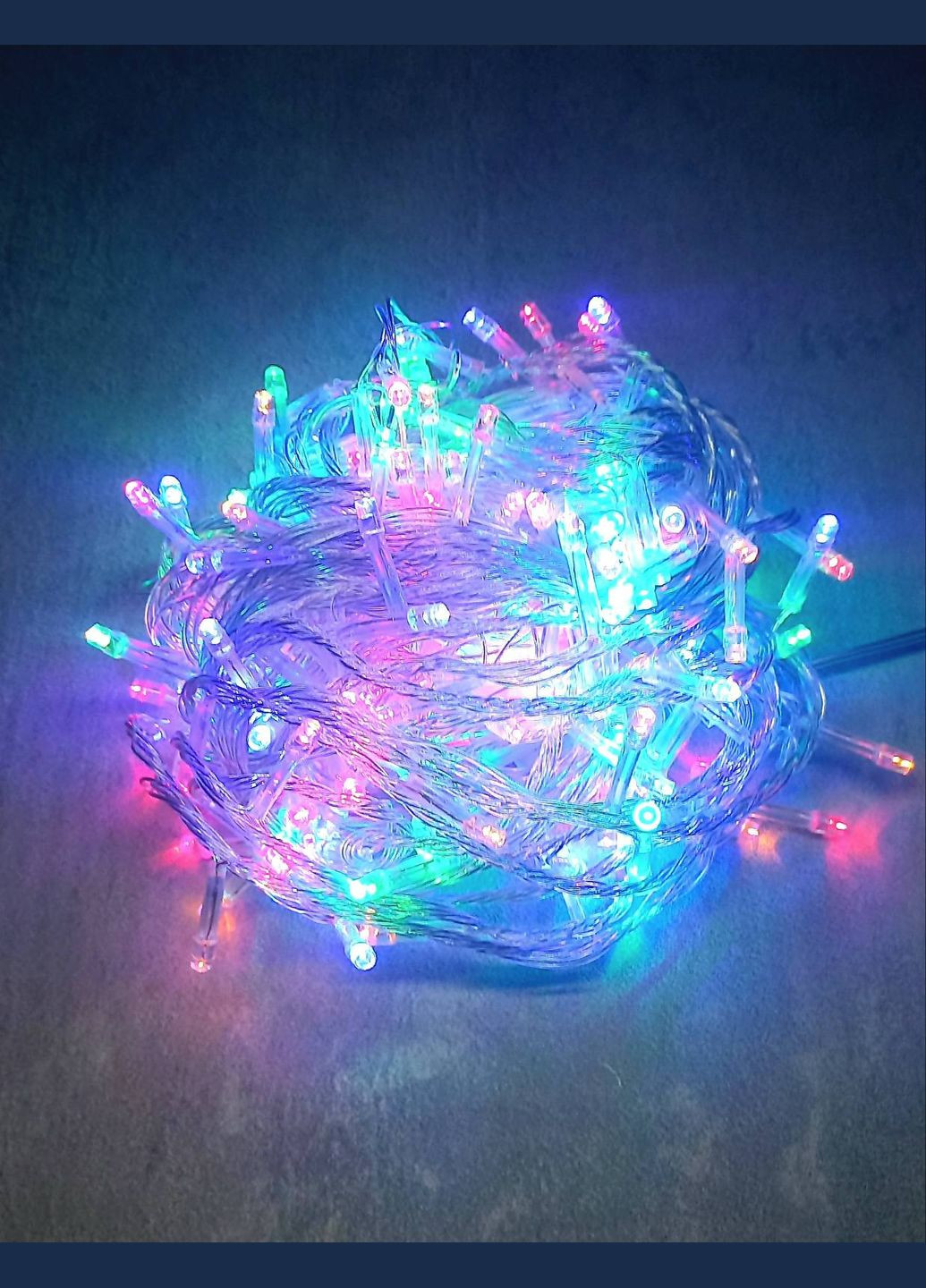 Гірлянда Нитка Лед від мережі Кольорова 100 лед NeonChic (303281936)