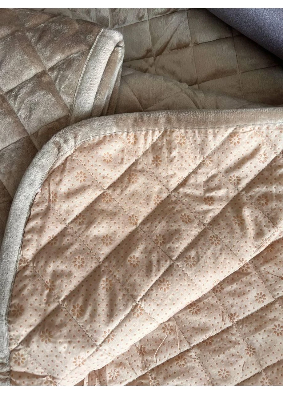Покривало Дивандек 90х210 та 2шт 90х160 Бежевий (П4К-am-divandek-0026) No Brand (378280516)