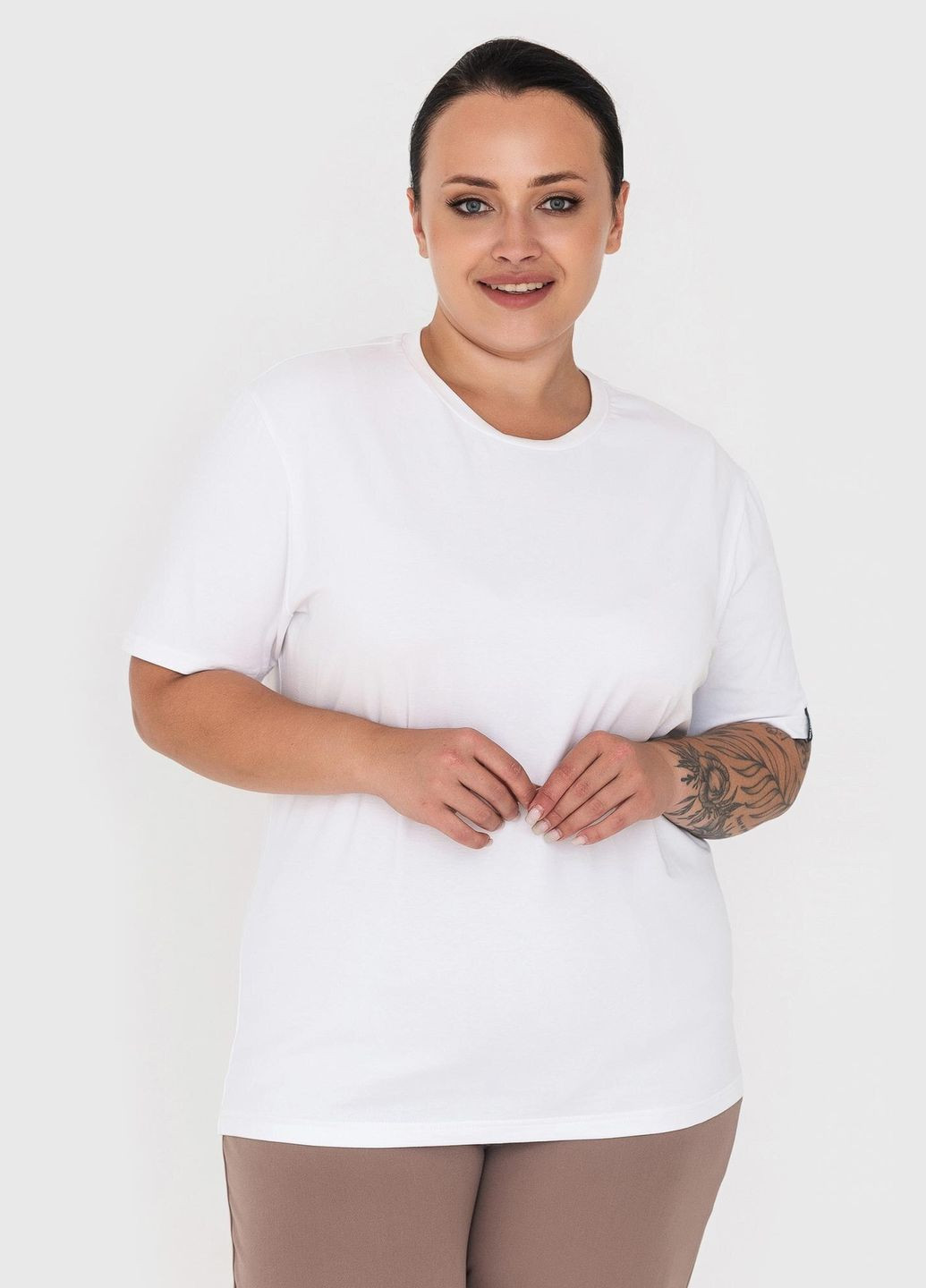 Футболка LUXURY-W біла Garne - (258721736)