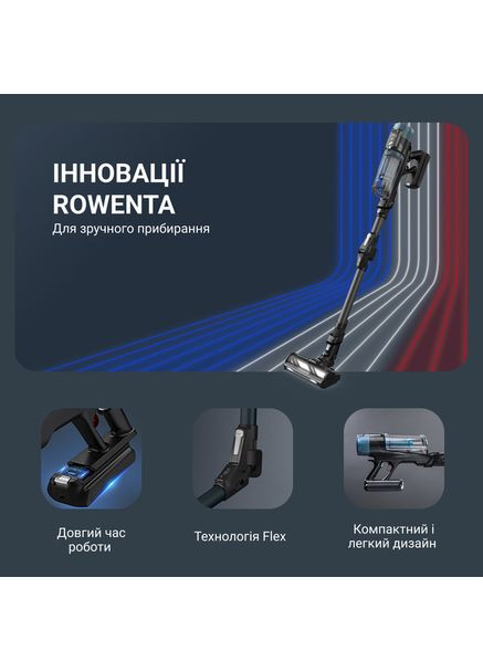 Пылесос беспроводной X-Force Flex 14.80 Animal Aqua RH9BC1WO Rowenta (368584606)