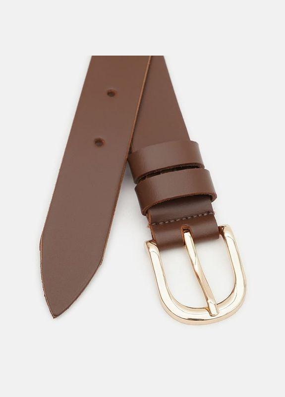 Женский ремень кожаный 110v1genw86 Коричневый Borsa Leather (302972718)