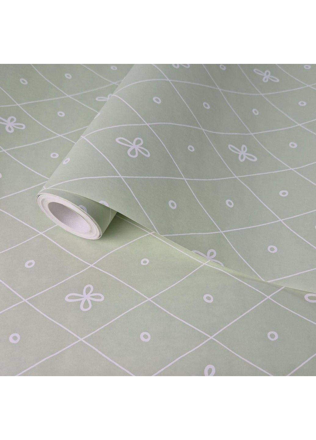 Виниловые обои 1.06 × 10.05 м Versalles XXL 54010, салатовые с узором для спальни, гостиной, холла MARBURG (361205084)