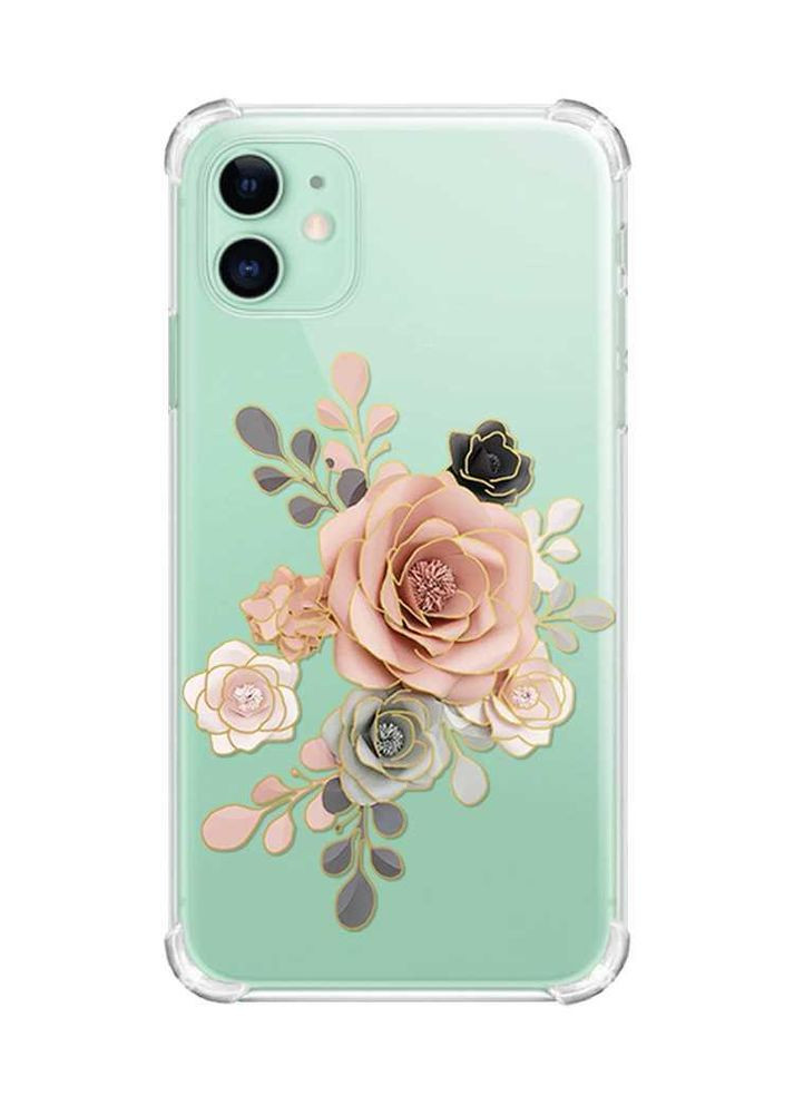 Чохол з потовщеними кутами на Apple iPhone 11 (6.1):: Троянди (принт 275) Creative (360706721)