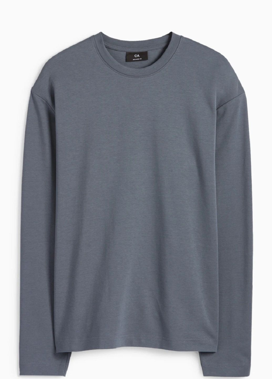 Темно-серый демисезонный лонгслив C&A однотонный