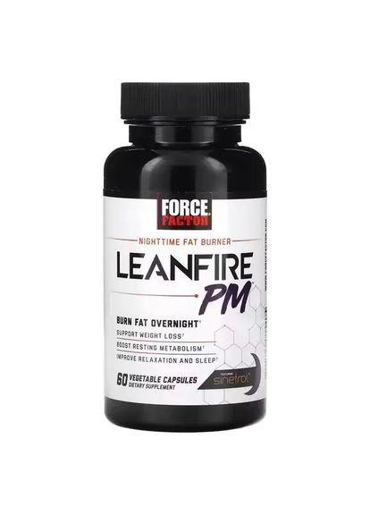 Жироспалювач нічний Leanfire PM 1091 мг, 60 капсул Force Factor (299899349)
