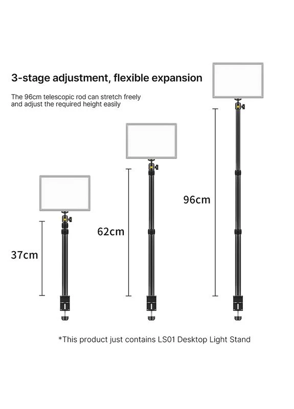 Штатив-тримач Desktop Extendable Light Stand (UV-2248 LS01) (2248) Ulanzi Vijim Desktop Extendable Light Stand (377935321)