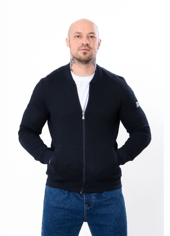 Темно-синяя демисезонная бомбер мужской (p-16507) Носи своє