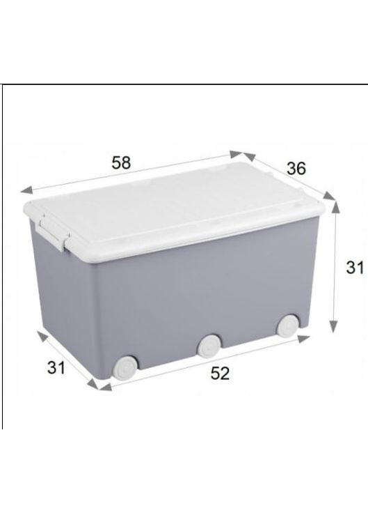 Контейнер для іграшок navy white Tega Baby (357437611)