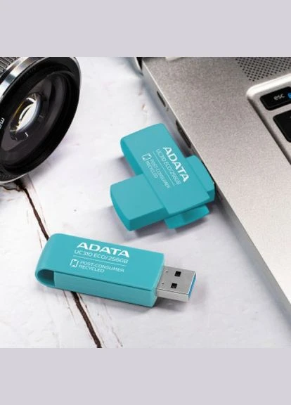 USB флеш накопичувач (UC310E32G-RGN) ADATA 32GB UC310 Eco Green USB 3.2 (295930058)