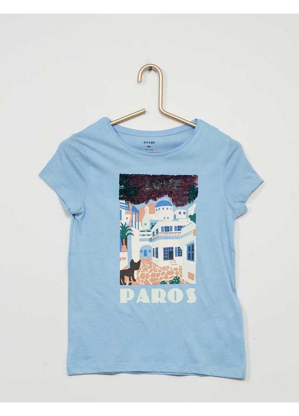 Блакитна літня футболка Kiabi