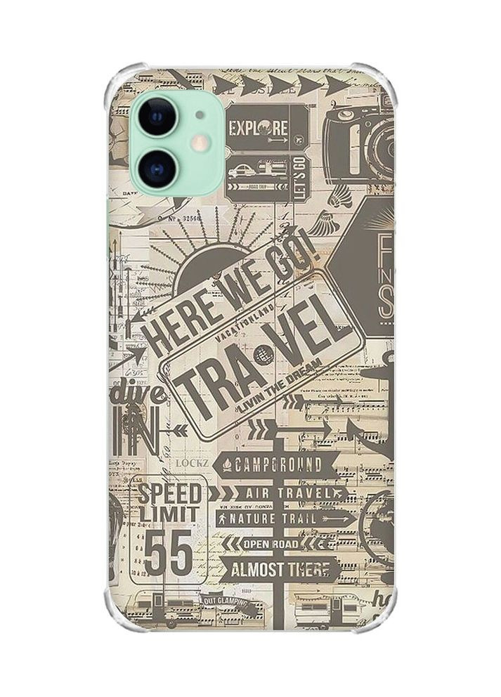 Чохол з потовщеними кутами на Apple iPhone 11 (6.1):: Мандри (принт 324) Creative (360679570)