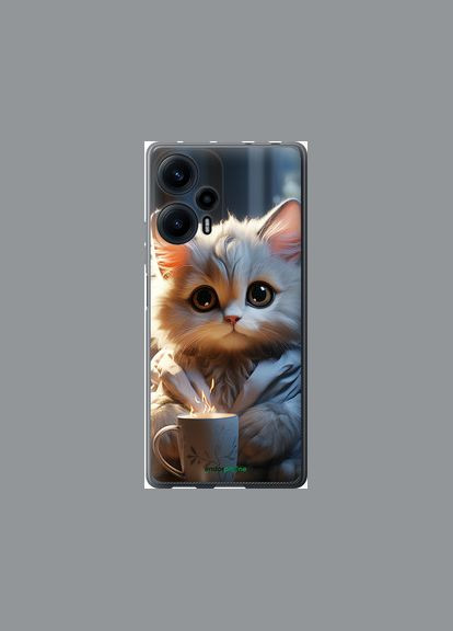 Чехол на Xiaomi Redmi Note 12 Turbo Белый кот "5646u-3025-2448" Endorphone (348068177)