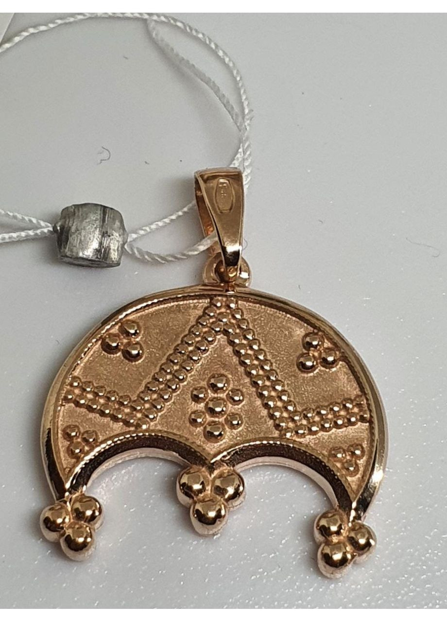 Кулон, амулет серебряная 925 проба подвеска Трирогая лунница плодородия и изобилия Позолота No Brand (363115369)