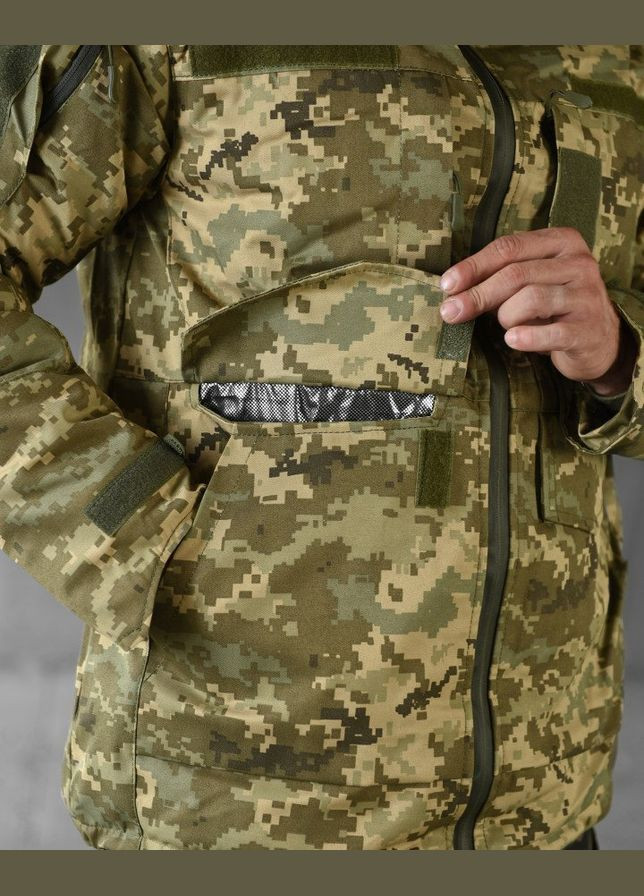 Тактична зимова куртка Omni-Heat піксель No Brand (303138786)