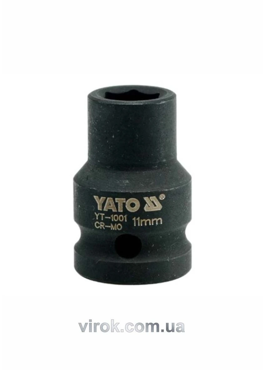 Торцевая головка ударная 6-гранная : квадрат 1/2", М= 11 мм, L= 39 мм [60/240] YATO (392899946)