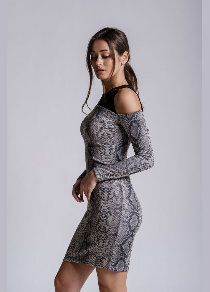 Темно-сіра трикотажна сукня Arjen